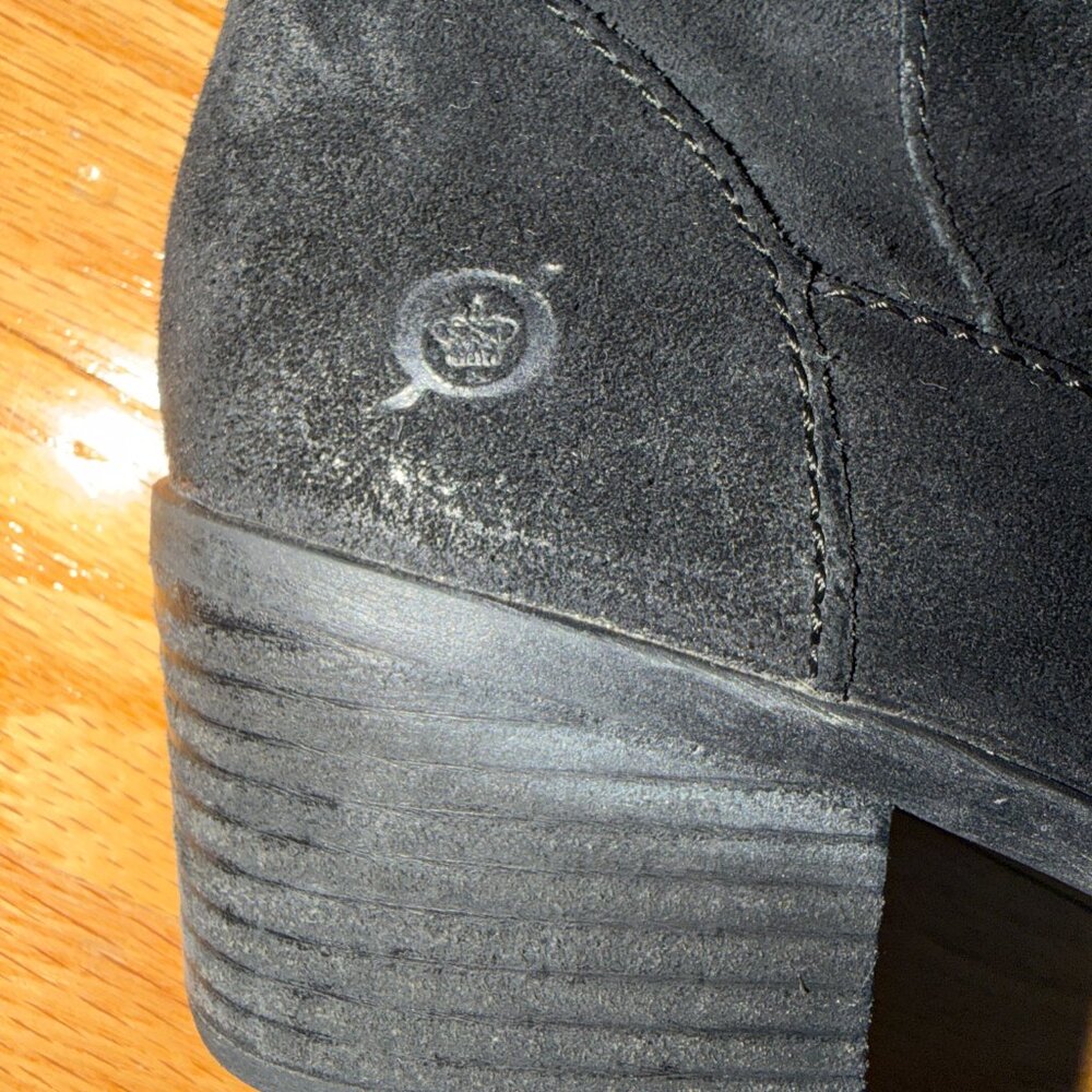 Born Gallinara Over the Knee Black Suede Boots 7.5 M - Picture 4 of 12